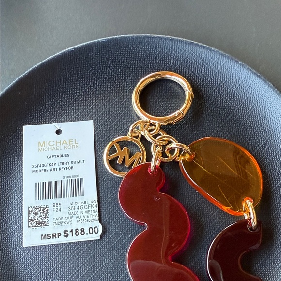 Michael Kors Gold and Red Key Holder - Picture 1 of 2
